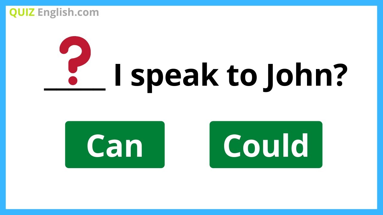 COULD, SHOULD, WOULD | Modal Verbs