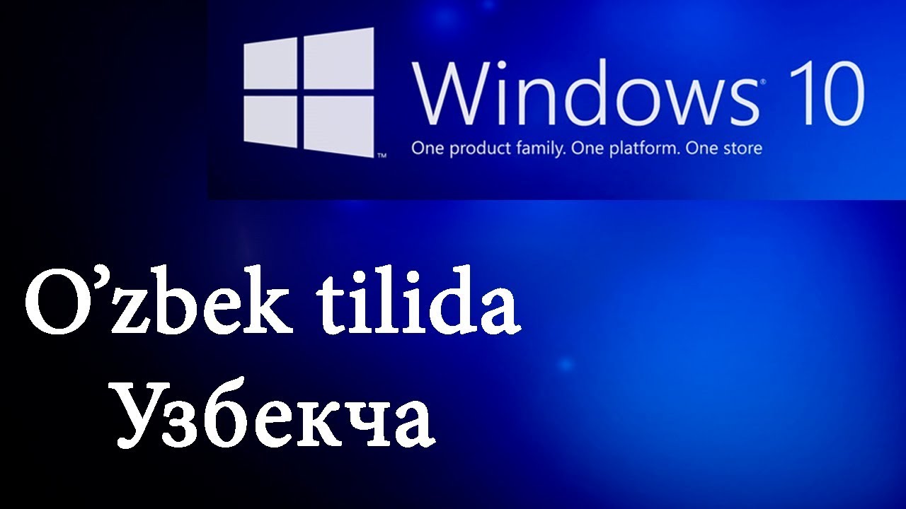 Windows 10 O'zbek tilida