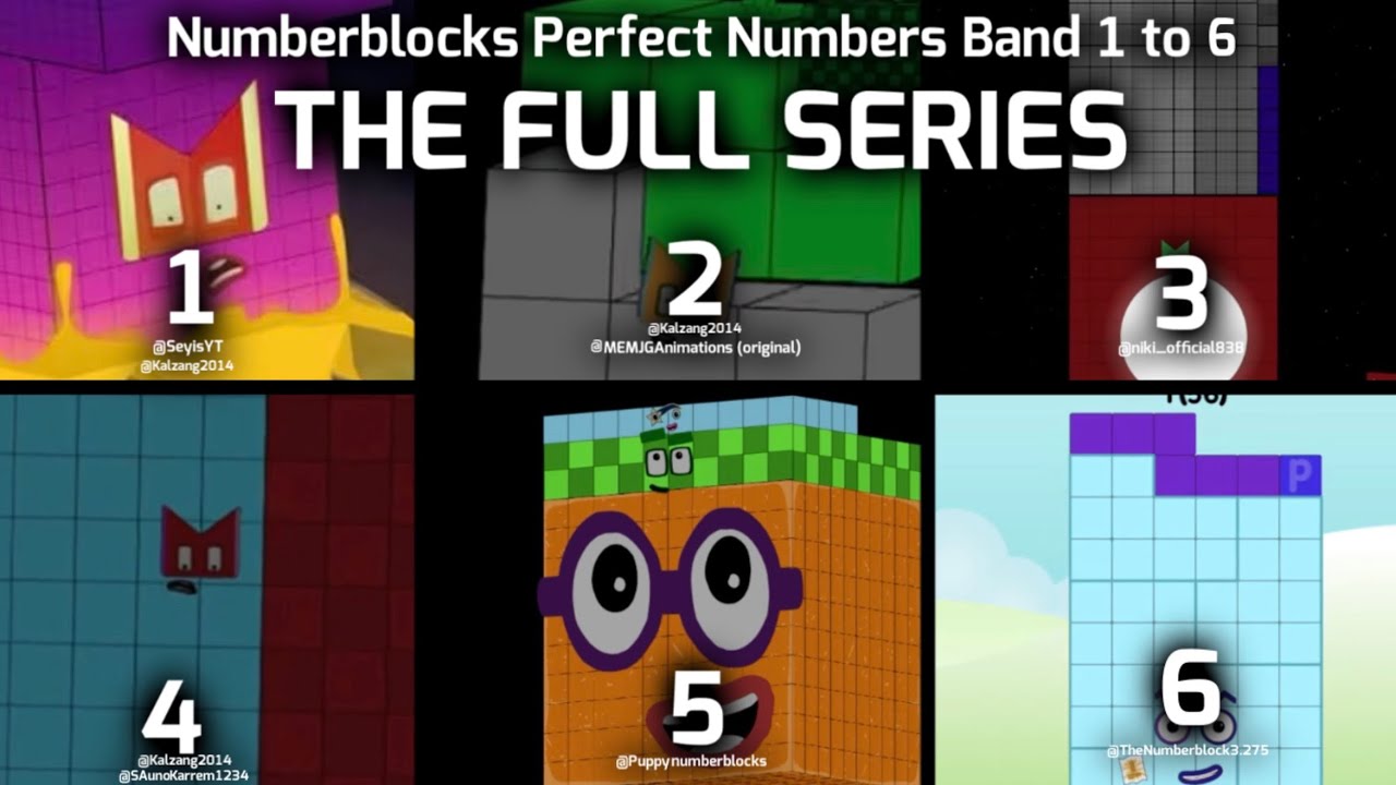 Numberblocks Perfect Numbers Band 1-6 (FULL SERIES)