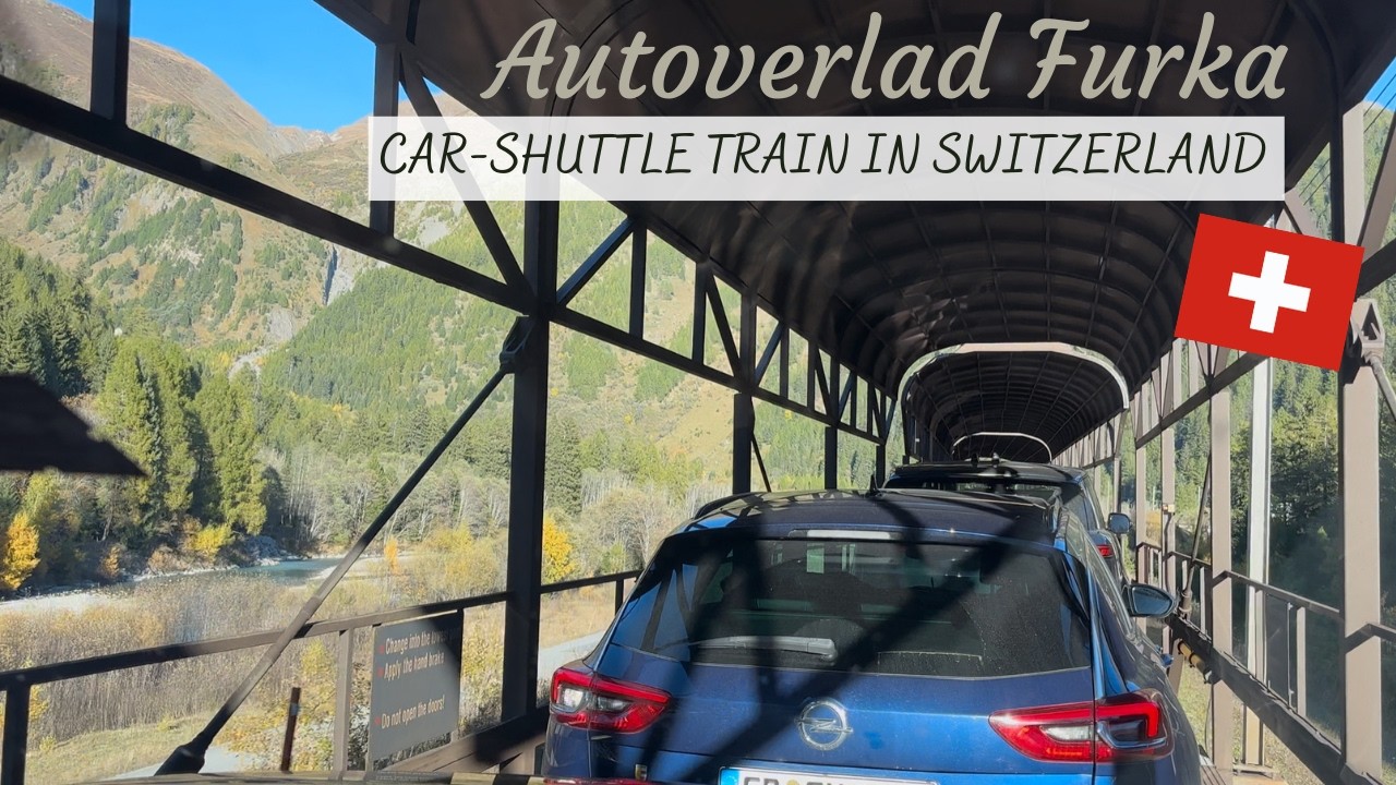 Crossing the Alps by Car Train: Autoverlad Furka Switzerland