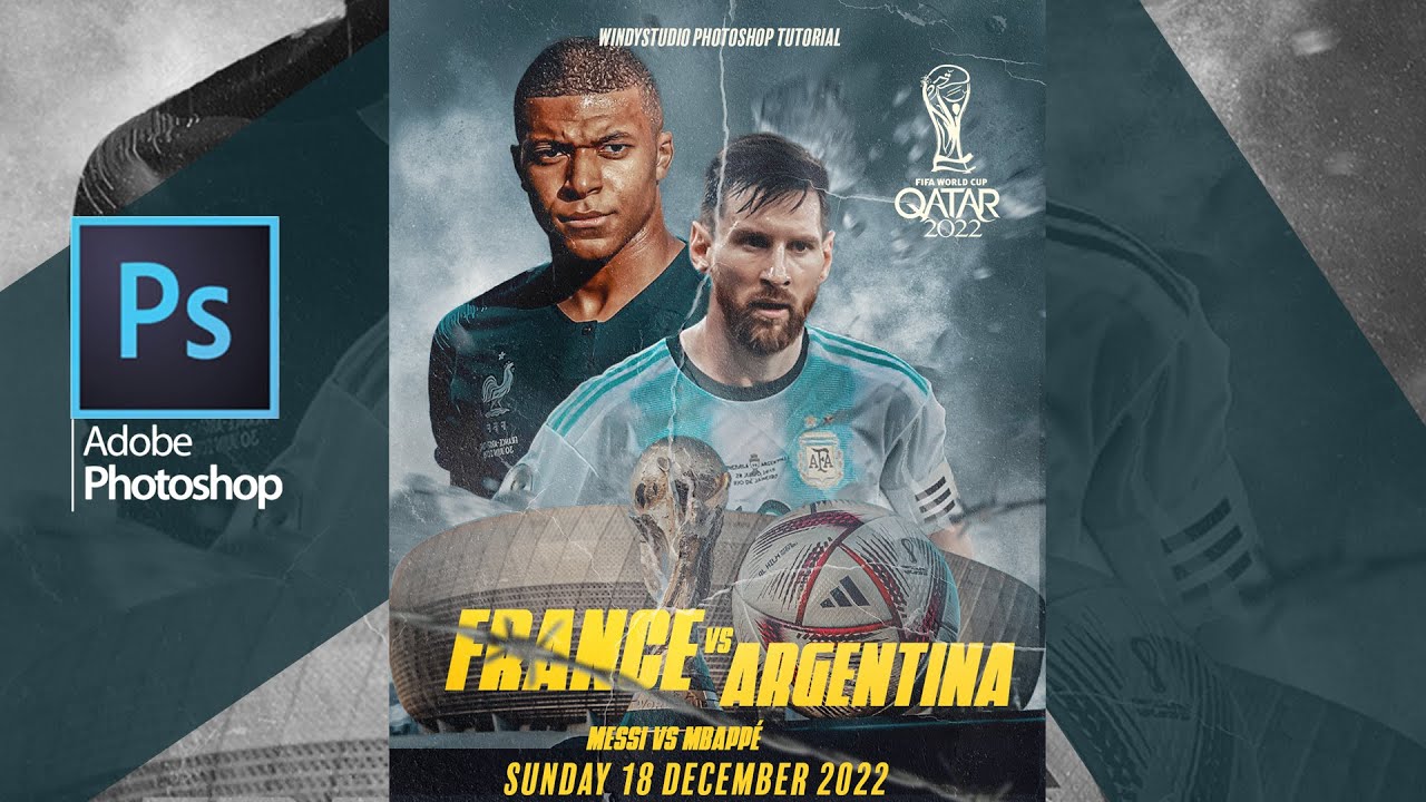 FIFA world cup 2022 France VS Argentina #photoshop #fifa #worldcup