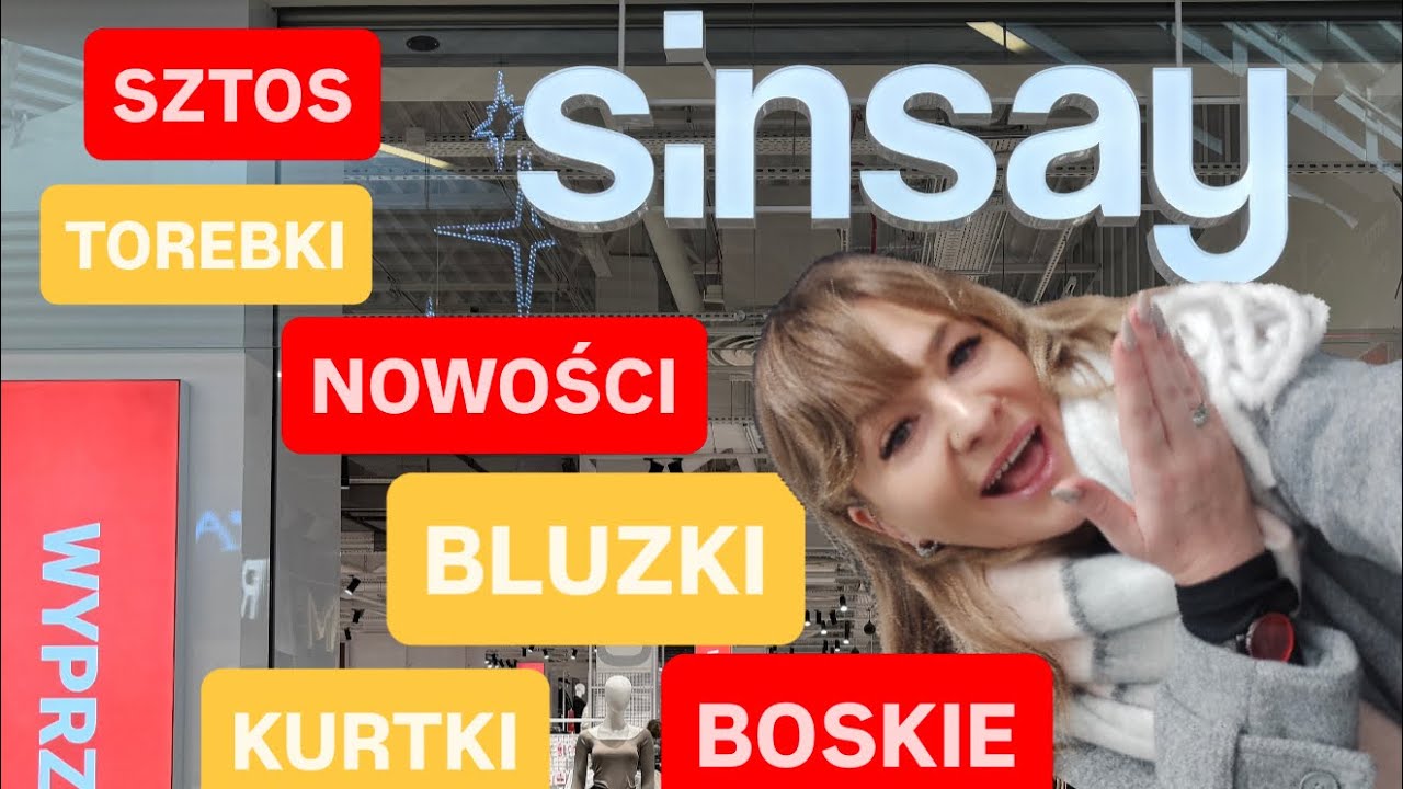 SINSAY🔥SZTOS OFERTA BLUZKI🔥SWETRY🔥TOREBKI🔥KURTKI🔥nowości wiosenne🔥BIŻUTERIA🔥