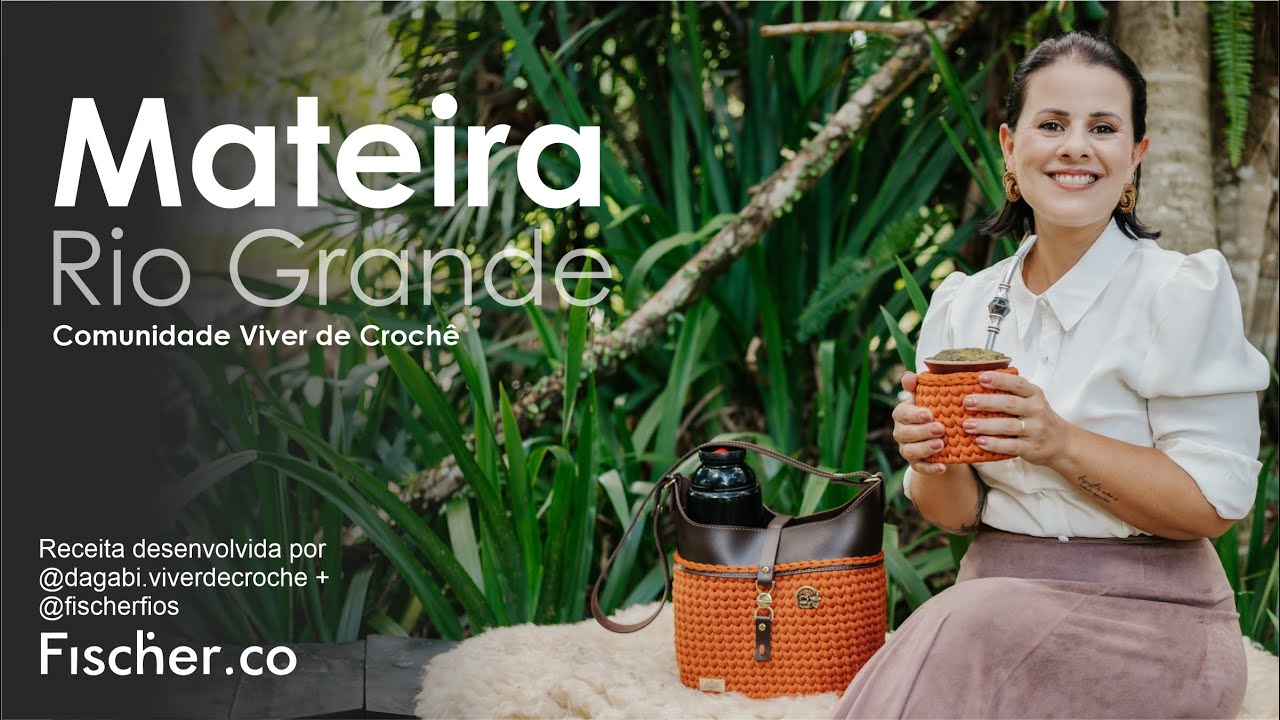 Mateira Rio Grande em crochê com Fio Noble da Fischer (por Gabriela @dagabi.viverdecroche)