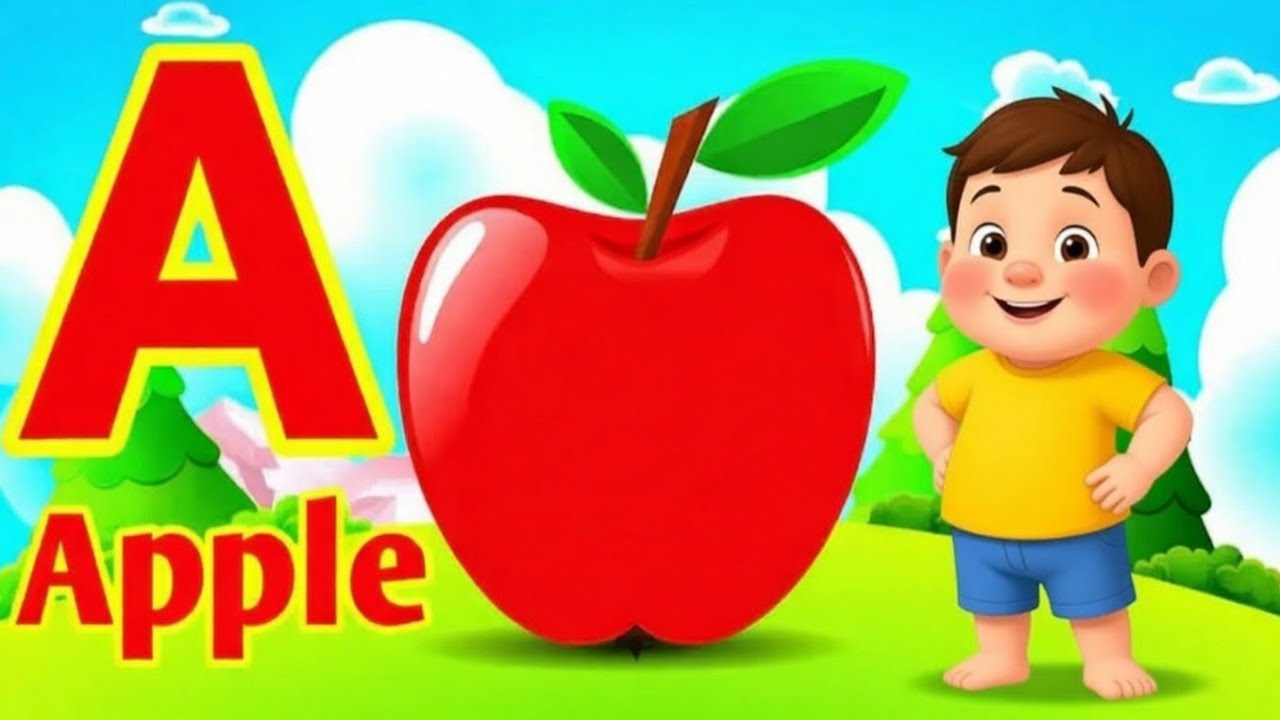 A for apple | अ से अनार | abcd | Phonics sound of alphabets song #abcd #a_for_apple #nurseryrhymes 