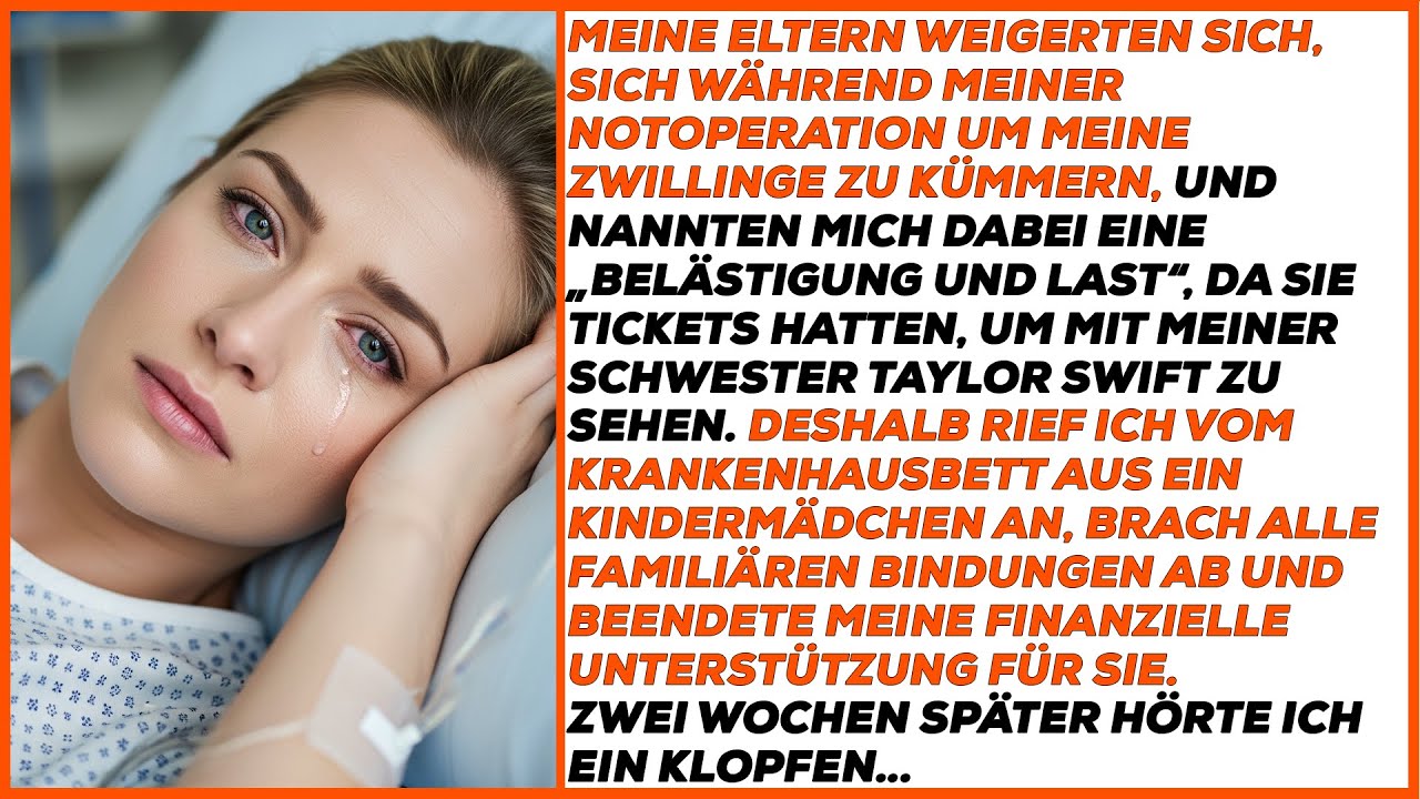 Meine Eltern weigerten sich, sich während meiner Notoperation um meine Zwillinge zu kümmern.