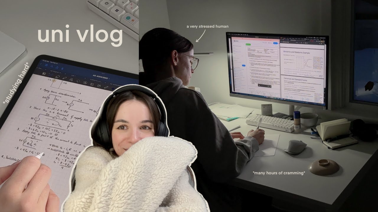 midterm week of a computer engineering student + how i cram for exams 🌱