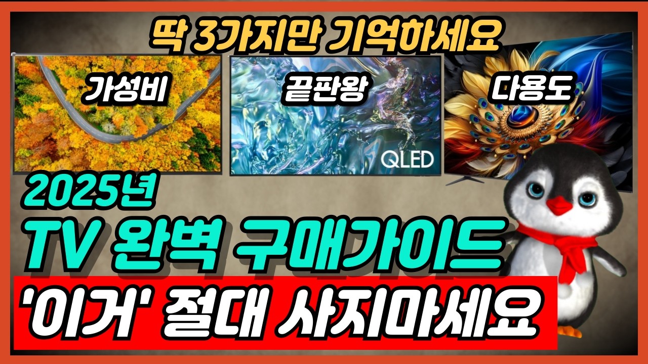 2025년 가성비 TV 추천 구매가이드 삼성 엘지 티비를 가성비 있게 구매하는 방법 완벽 비교 정리 [75인치, 85인치, 삼성TV, LGTV, 4K, QLED, OLED]