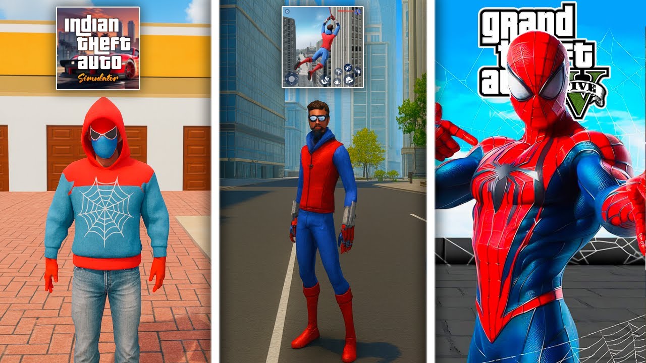 Which Is Best SPIDERMAN In INDIAN GTA GAMES😱