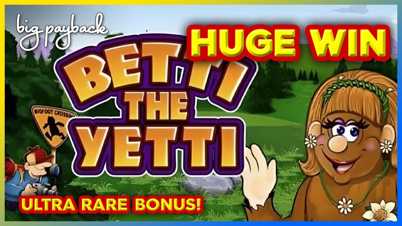 ULTRA RARE BONUS on Betti the Yetti Slots! HUGE WIN!