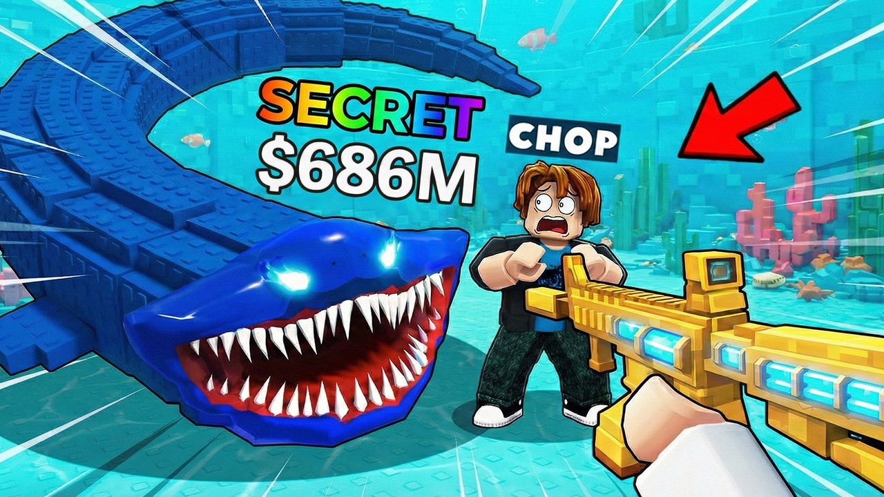 ROBLOX CHOP AND FROSTY PLAY SHOOT THE LEGENDARY FISH
