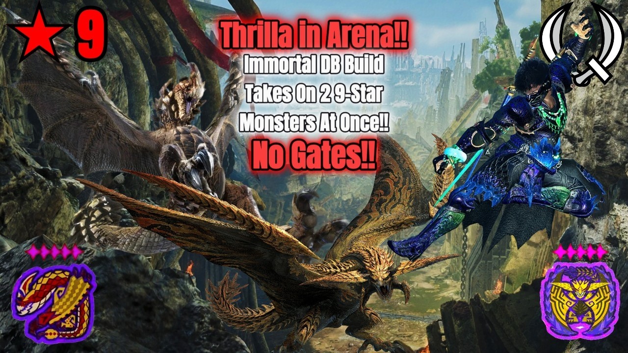 MH Wilds Immortal Dual Blades Build vs 2 9-Star Monsters!! #mhwilds