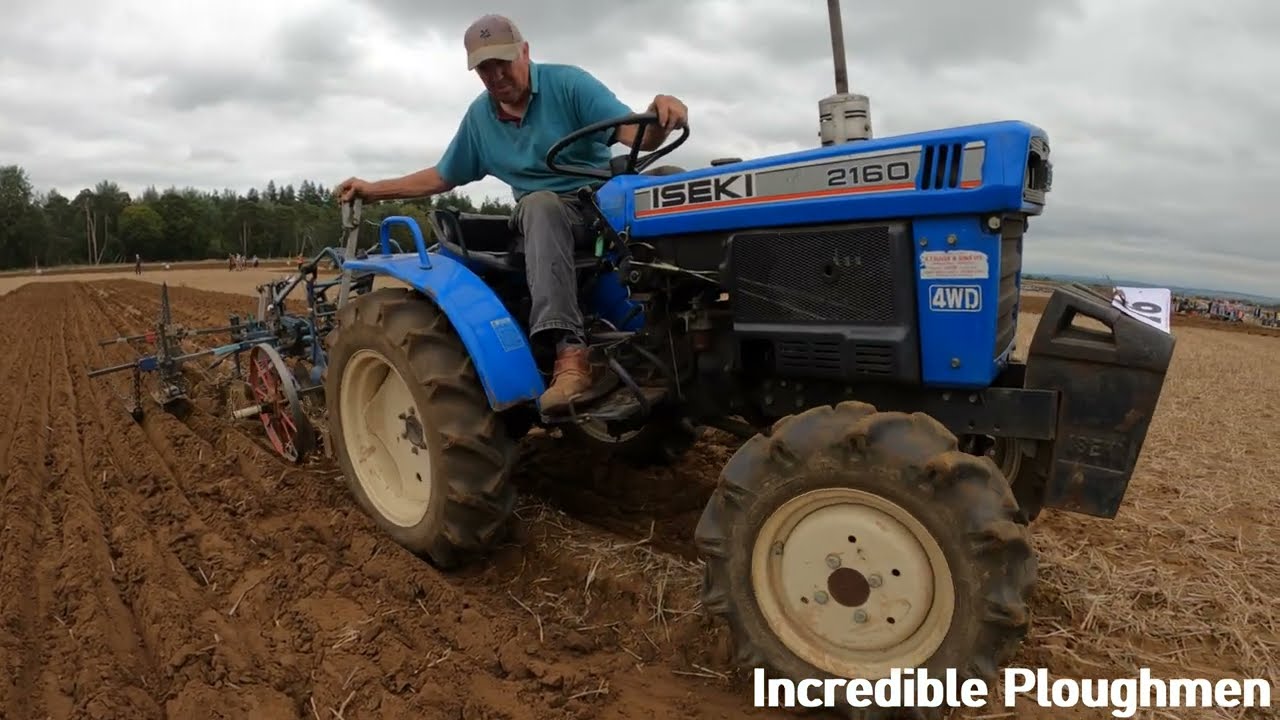 1990 Iseki TX2160F 4WD 0.8 Litre 3-Cyl Diesel Tractor (16 HP) Hi Cut Ploughing at FFF&B 2021