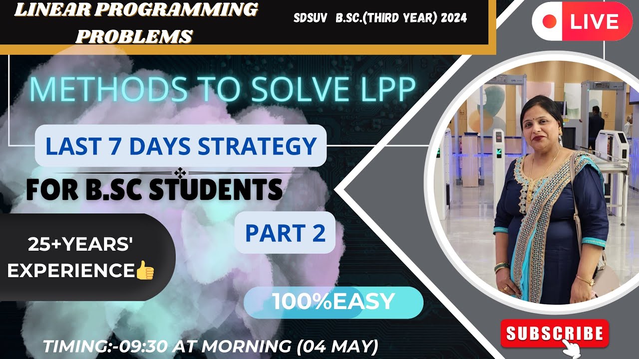 π classes by monika is live | Duality and dual simplex method | sdsuv universityBSc|MSc|LT|easyex.