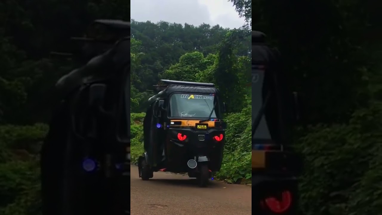 Karnataka auto rickshaw❣️🔥😍 modification #black #ishq #manglore