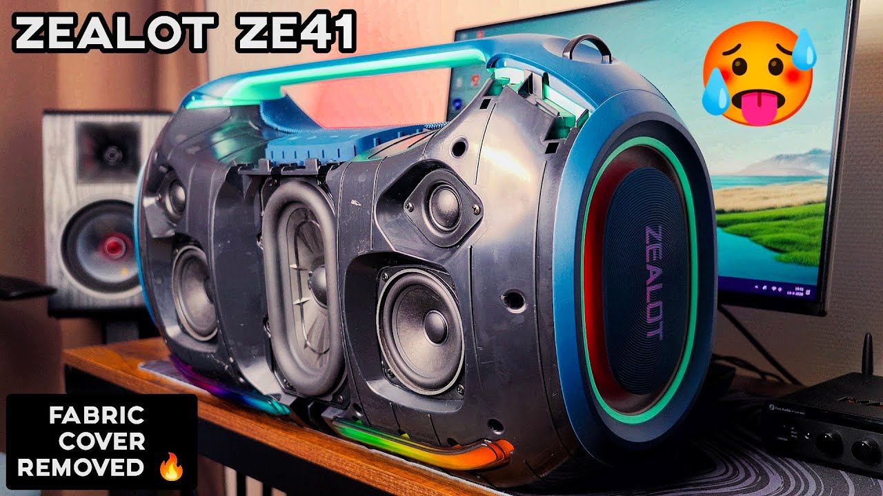 Zealot ZE41 DEEP BASSTEST FABRIC COVER REMOVED 🔥