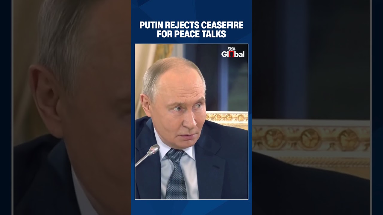 Путин заявил, что прекращение огня не требуется, поскольку мирные переговоры по Украине могут про...