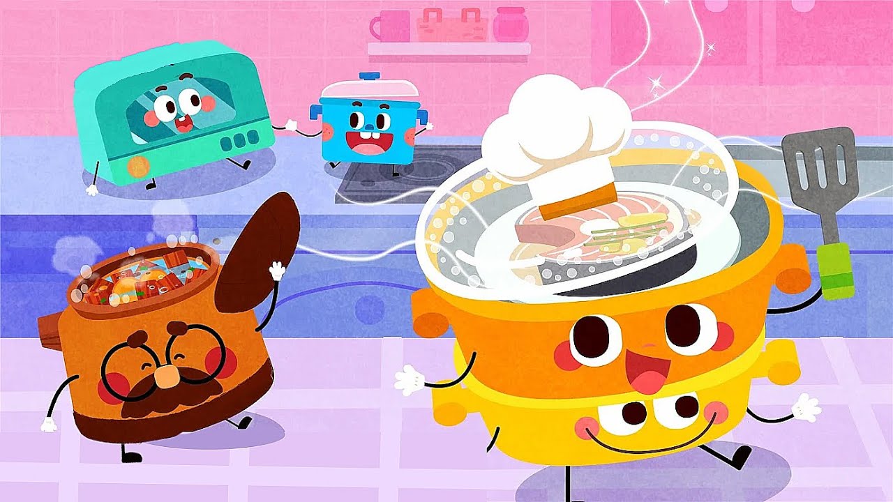 Baby Panda's Kitchen Party | Learn To Cook With 6 Kitchen Utensils, Clean Up | Babybus Game Video