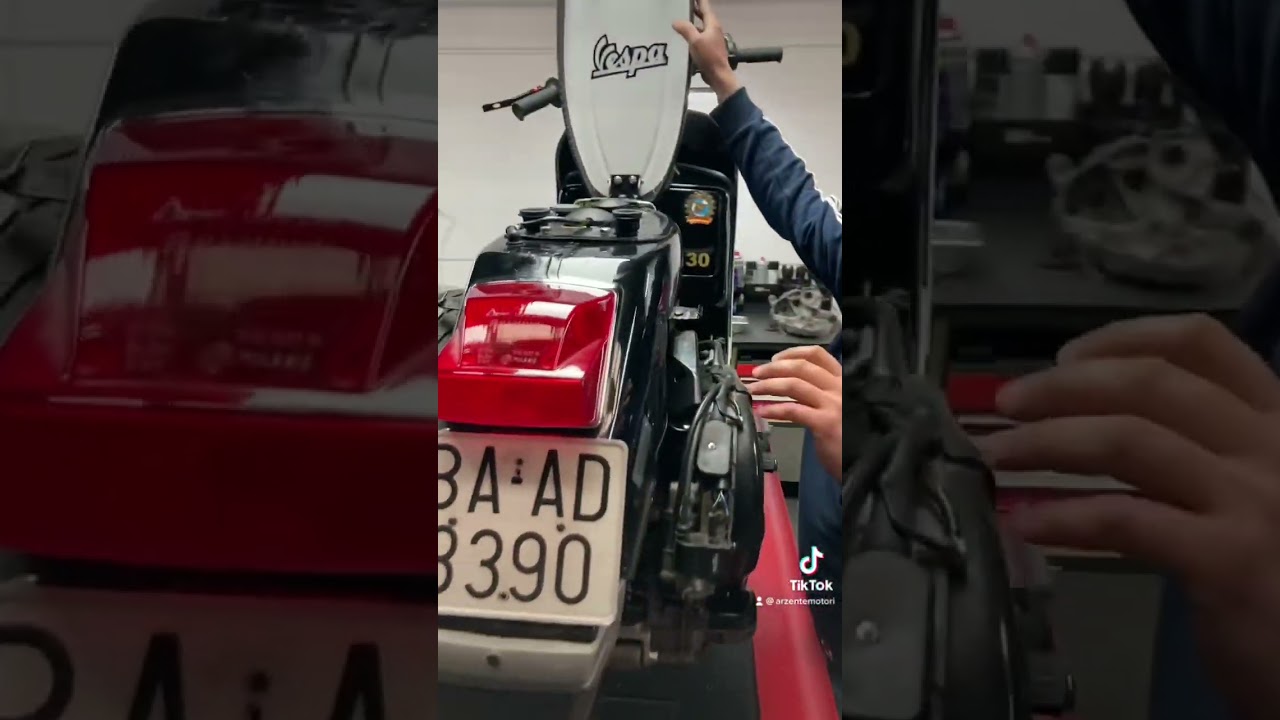Sostitución amortiguador trasero Vespa #holavespistas
