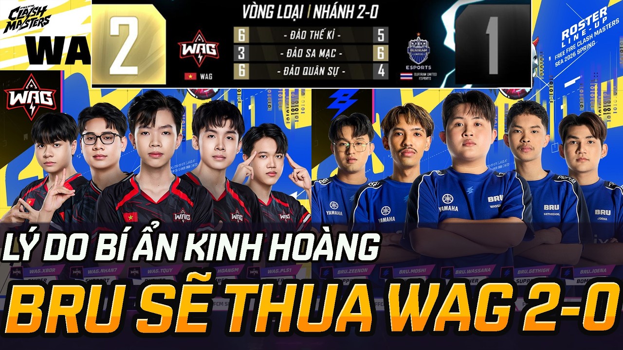 WAG Dành Chức Vô Địch FFCM Spring 2026 Nếu Chiến Thắng Bru Ngày Mai 2-0 #FreeFire #KhoBauFreeFire