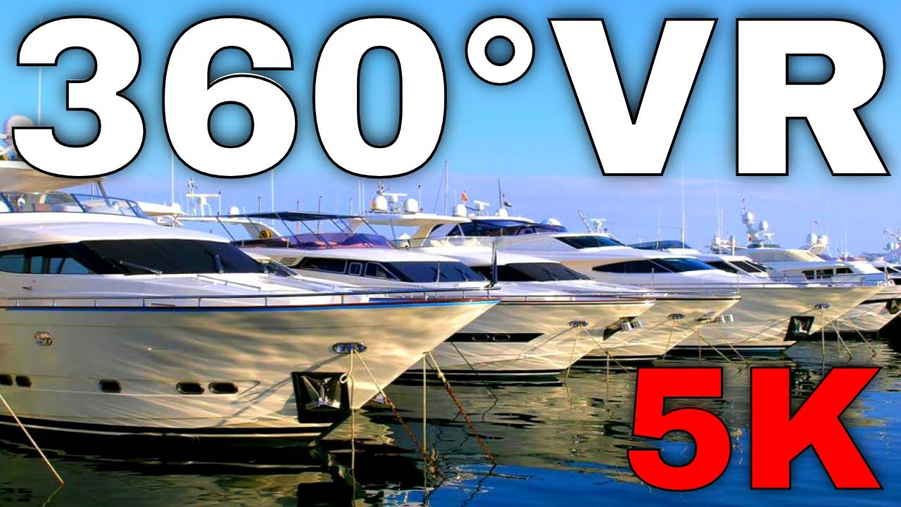 360&deg; VR Boat Trip Aeolian Islands from Milazzo Harbour Italy Sicily 5K Virtual Reality HD 4K