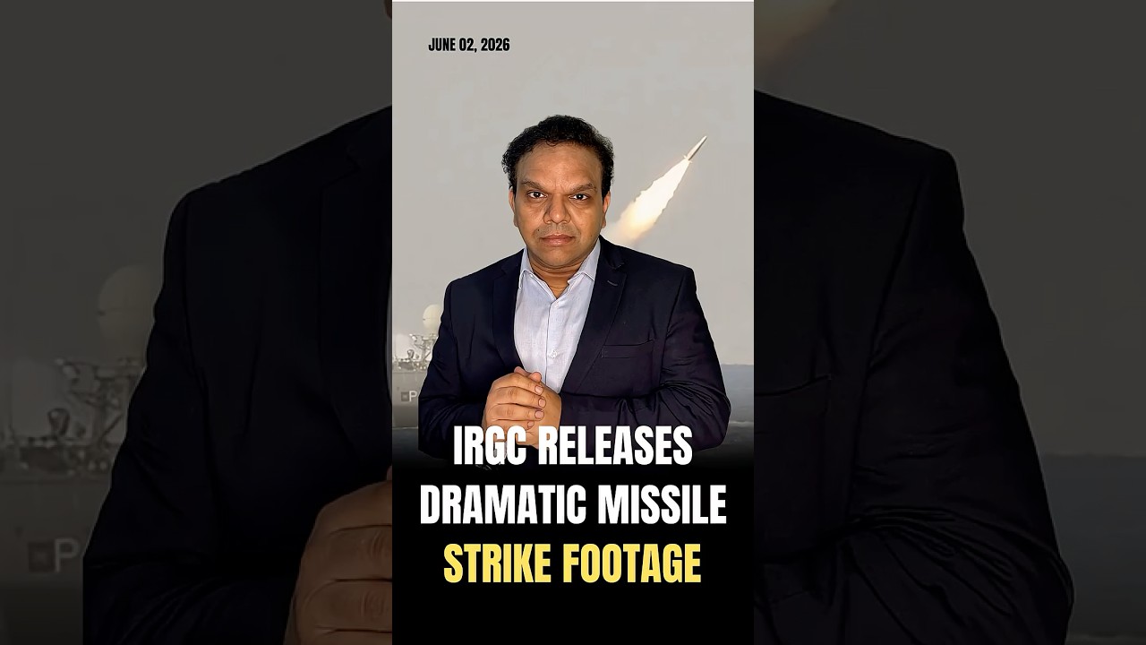 IRGC Releases Dramatic Missile Strike Video #iran #iranisraelwar #iranwar #trump #missiles #missile