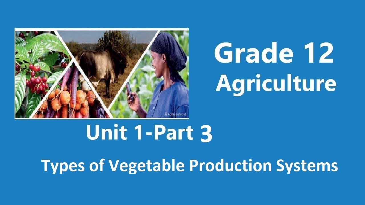 Grade 12 Agriculture Unit 1 Part 3