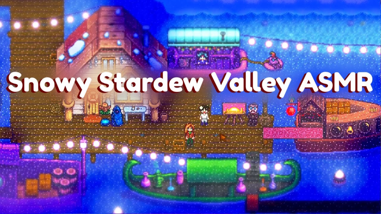 ASMR | Winter in Stardew Valley ❄️ Close up whispers & crunchy snow
