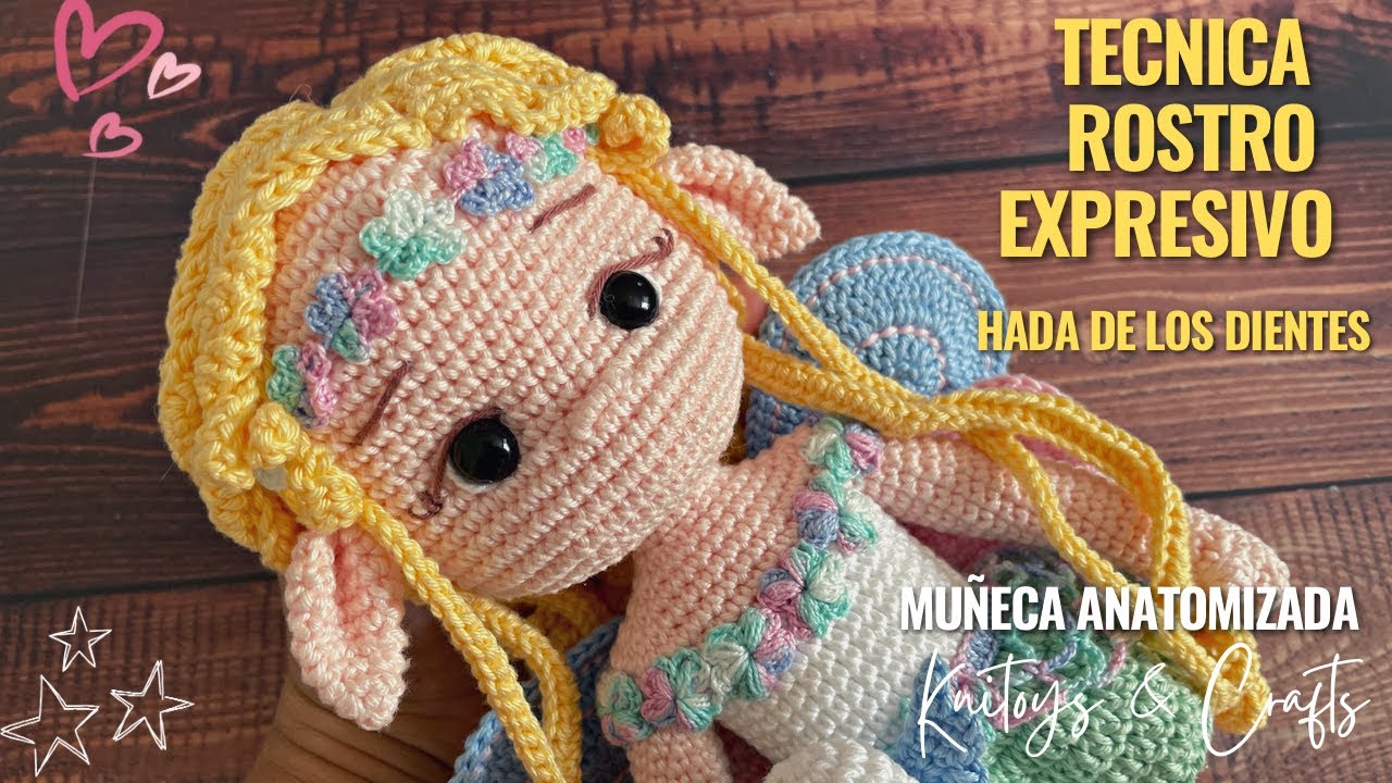 Técnica para CARA de muñeca AMIGURUMI - Ojos y expresión
