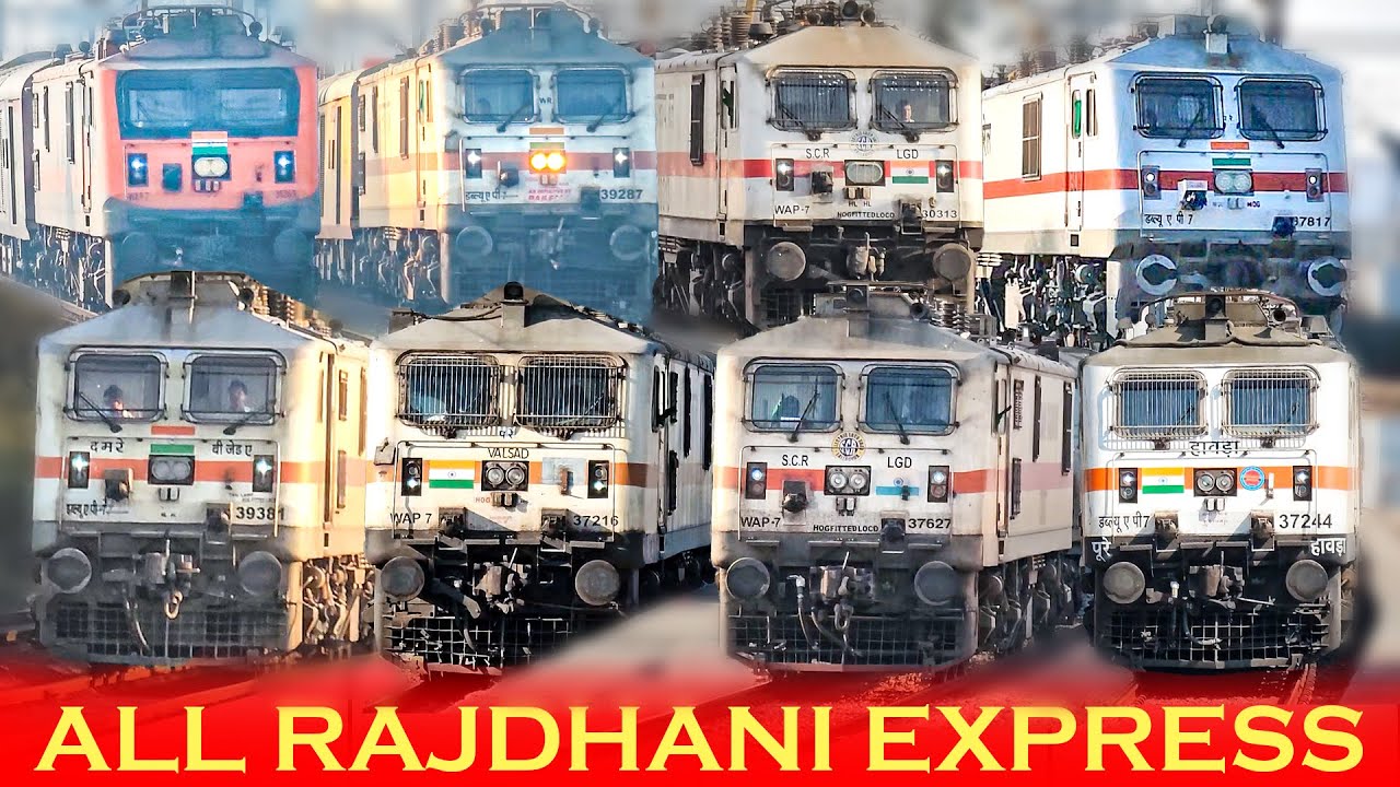 All Rajdhani Express of Indian Railways 🇮🇳