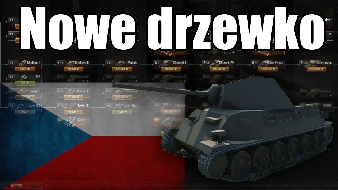 WOT Czechosłowackie drzewko / Zapowiadają się fajne czołgi :)