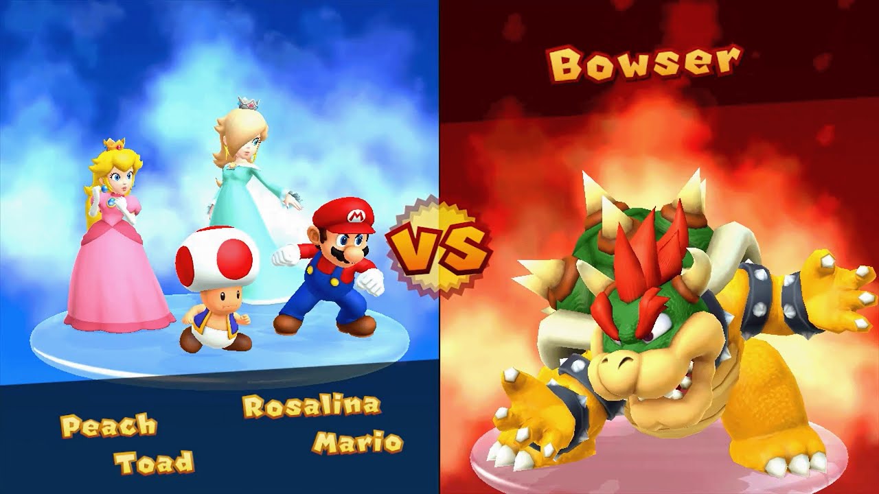 Mario Party 10 - Mario vs Peach vs Toad vs Rosalina - Haunted Trail