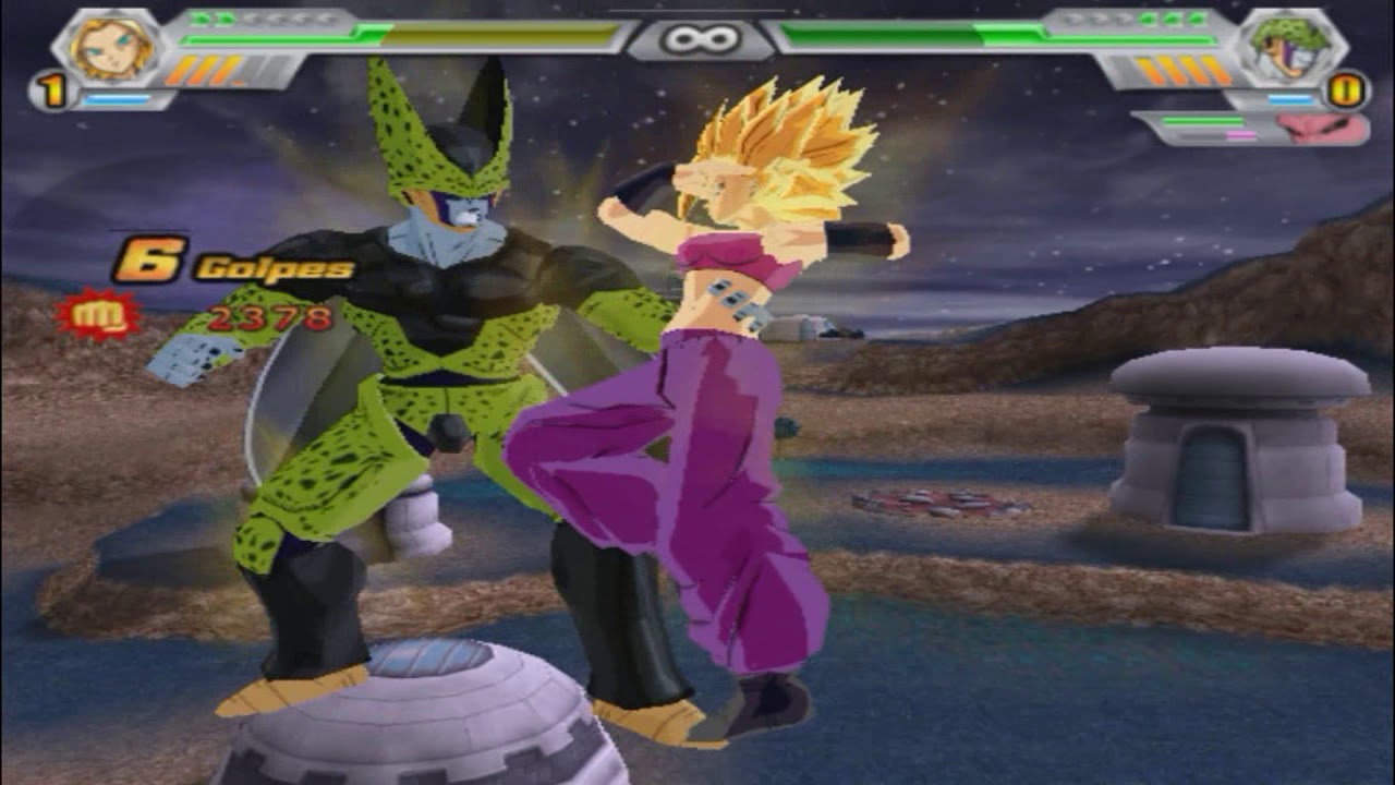 Caulifla vs Freezer, Cell y Majin buu DRAGON BALL Z BUDOKAI TENKAICHI 4
