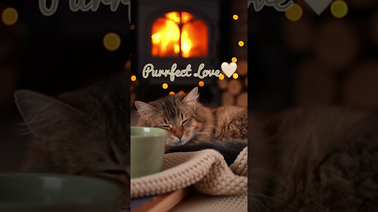 Soft Paws, Calm Mind 💕#RelaxWithCats #CuteCatVideo #Shorts