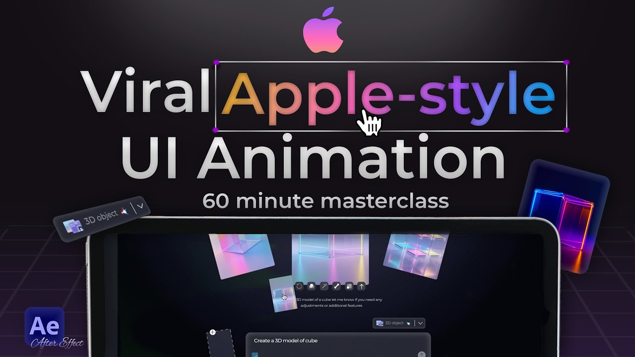 How to Create Viral Apple‑Style UI Animations in After Effects (Complete Masterclass)