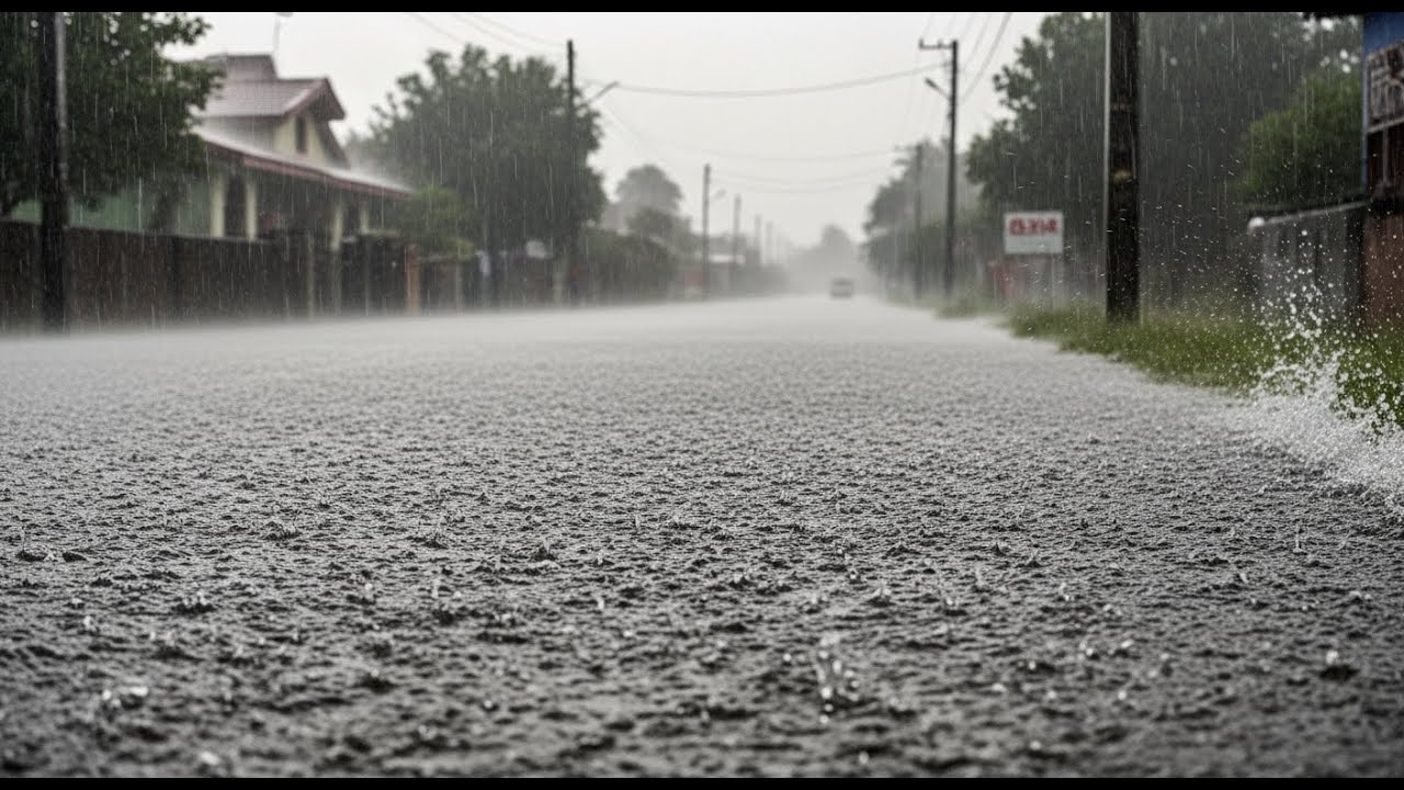 Midnight Thunderstorm in Indonesia ⚡🌧️ Heavy Rain Sleep Therapy