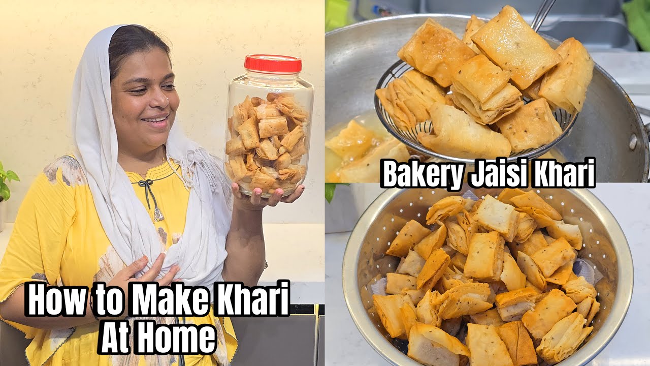 How to Make Khari At Home | Bakery Jaisi Khari Banao Ab Ghar Mai | Homemade Khari | Recipe With Vlog
