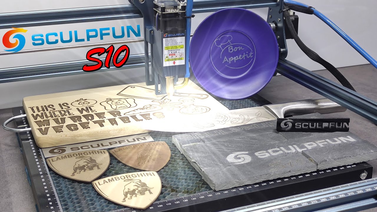 New - SCULPFUN S10 Laser Module with Air Assist - You can engrave anything you want!