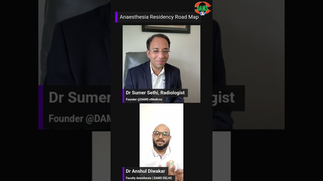Roadmap to Anaesthesia Residency | Candid Talk  between Dr Sumer & Dr Anshul Diwakar