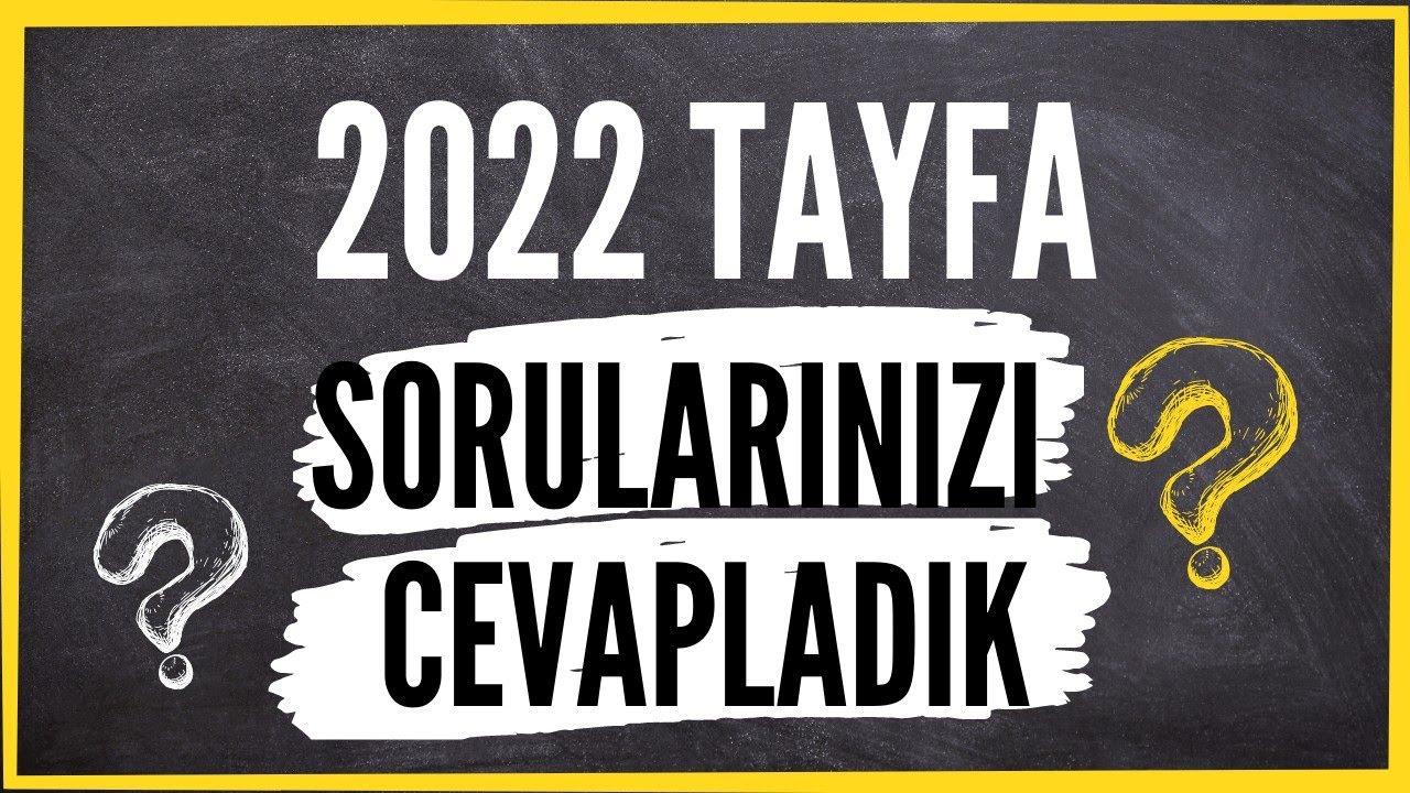 2022 Tayfa Sizden Gelen Soruları Cevapladık #yks #2022tayfa