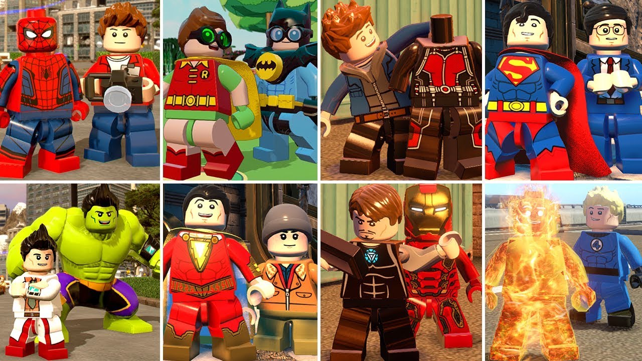 Все трансформации супергероя в видеоиграх LEGO