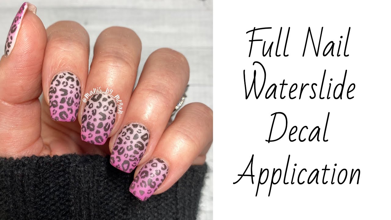 Full Nail Waterslide Application | Poshy Nail Designs