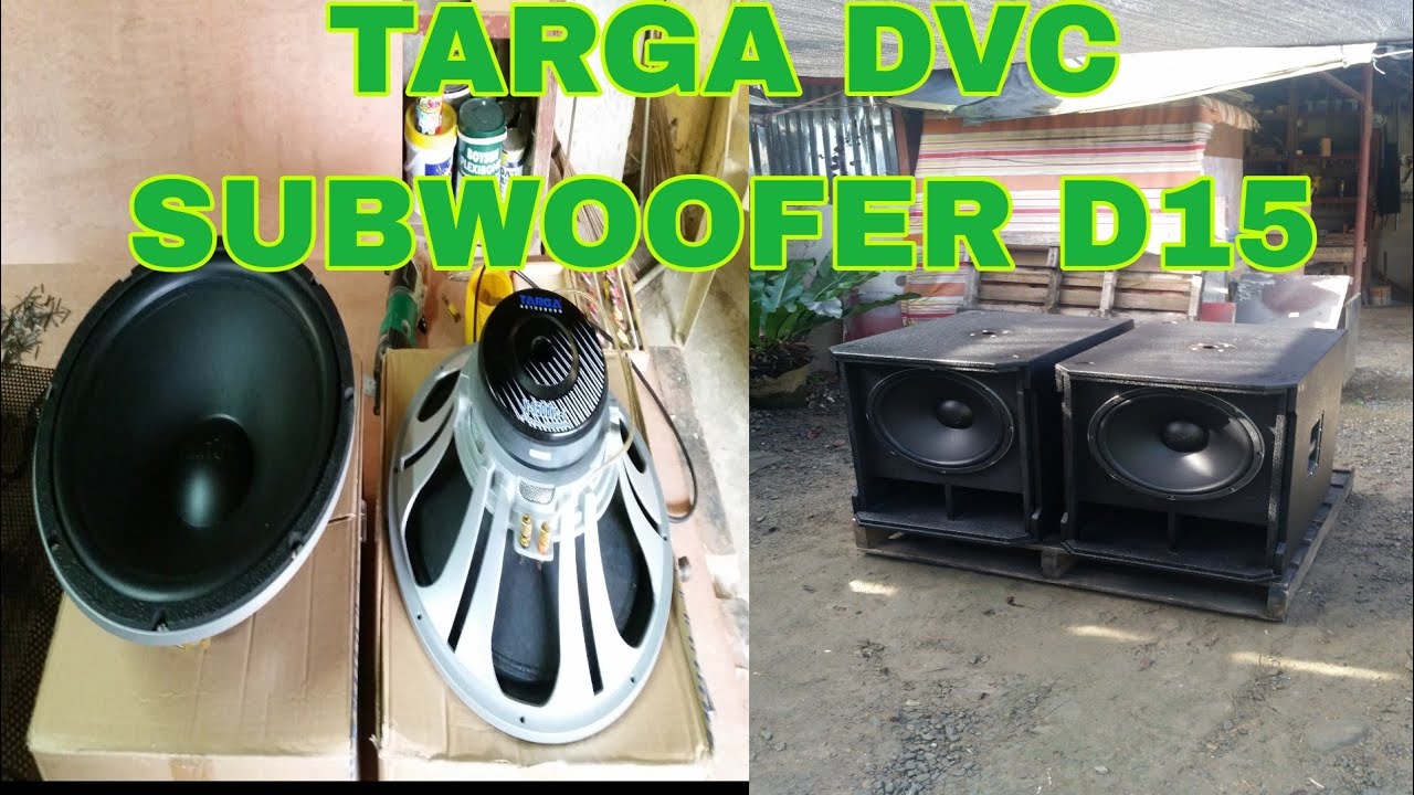 Miniscoop D15(lported box)loaded targa d15 dvc 500 watts