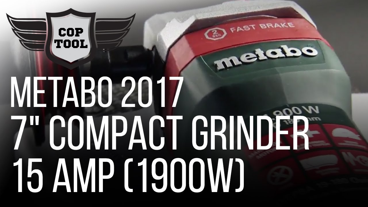 Компактная кофемолка Metabo 7 дюймов, 15 ампер (1900 Вт), Rat Tail WEPB 19-180 RT - лучшее соотно...