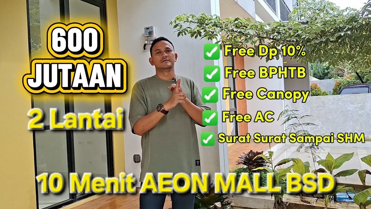 RUMAH 2 LANTAI 10 MENIT KAWASAN BSD #bsd #rumahidaman #investasi #property 