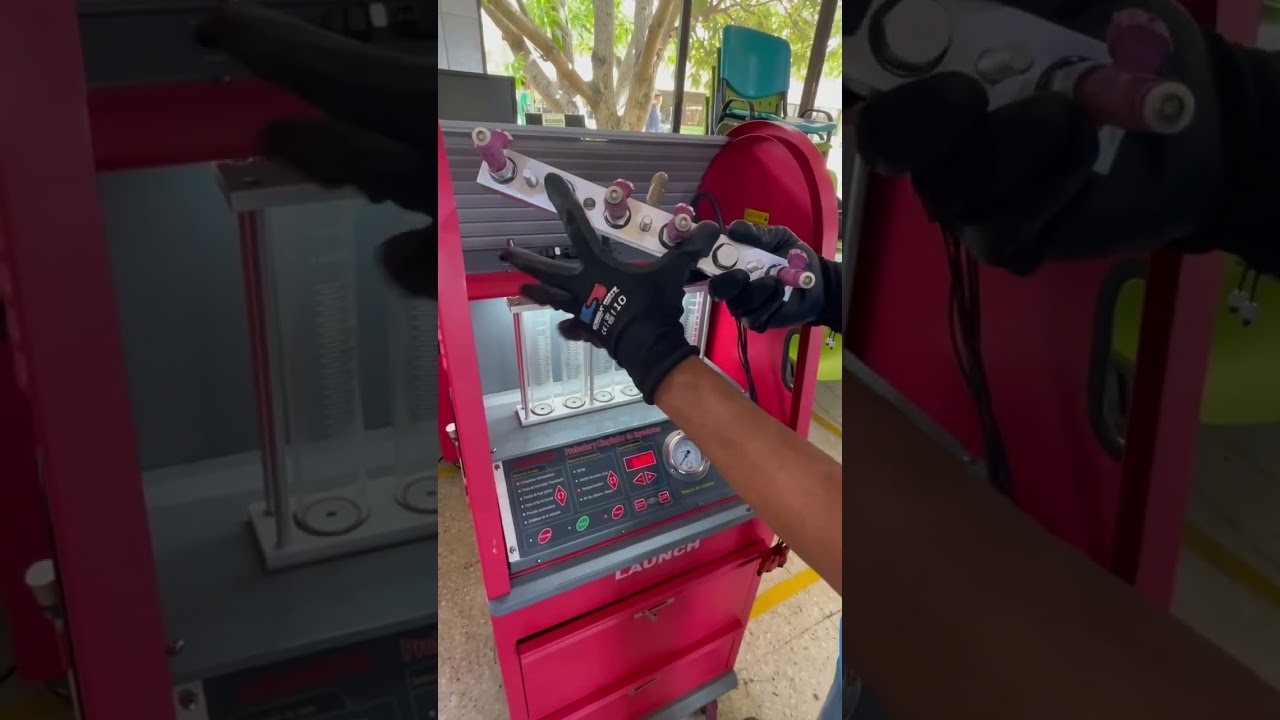 Funcionamiento del Probador y limpiador de inyectores modelo CNC 601A