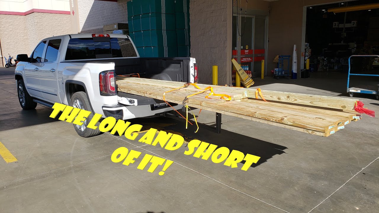 Review of Harbor Freight Truck Bed Extender / How to Load Long Lumber in a Short Truck Bed