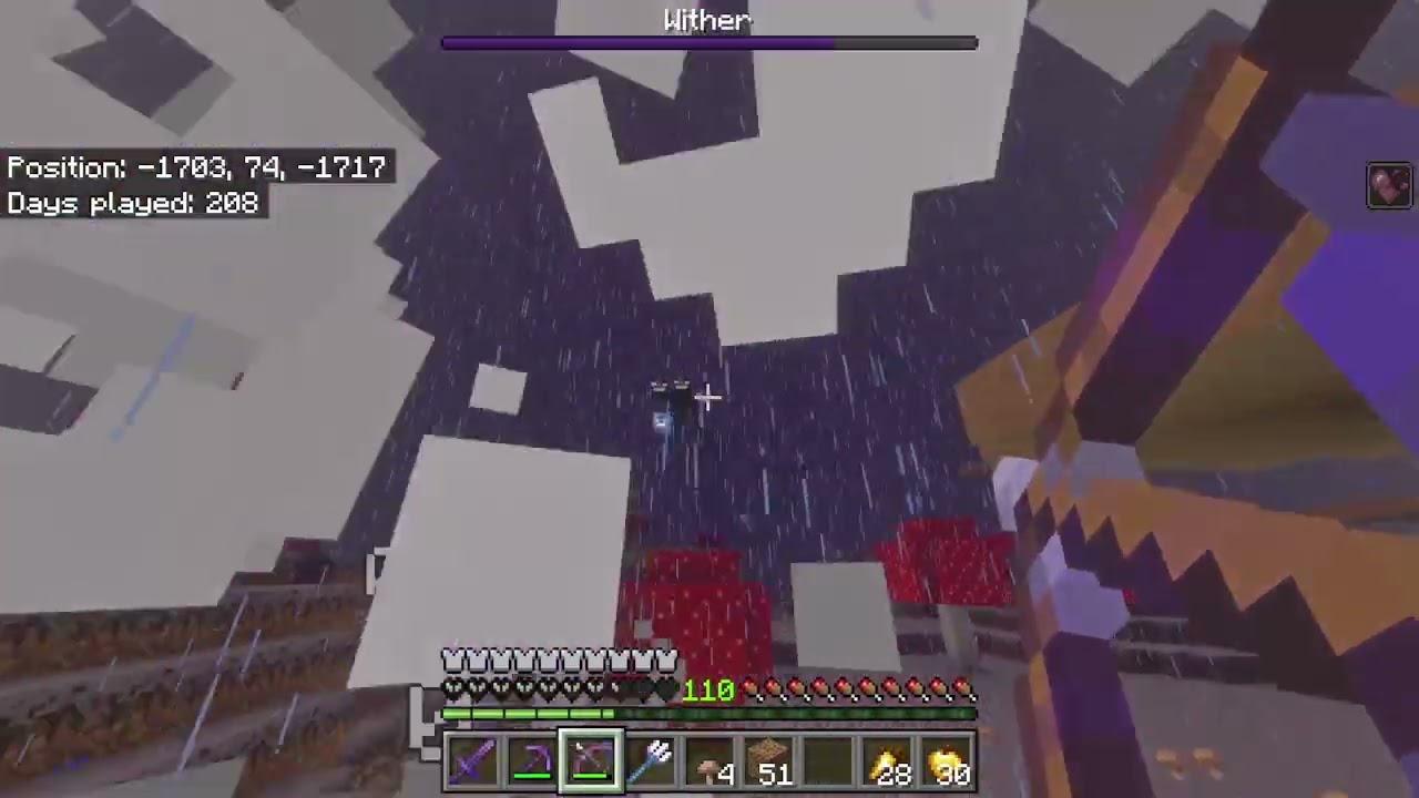First ever SOLO Wither boss fight on Minecraft: Bedrock Edition