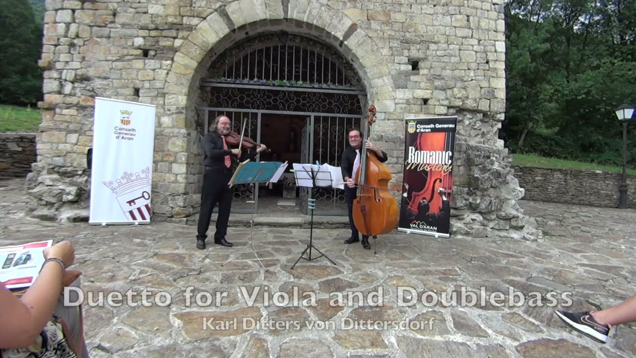 Duetto for Viola and Doublebass. Allegro Moderato. Karl Ditters von Dittersdorf.