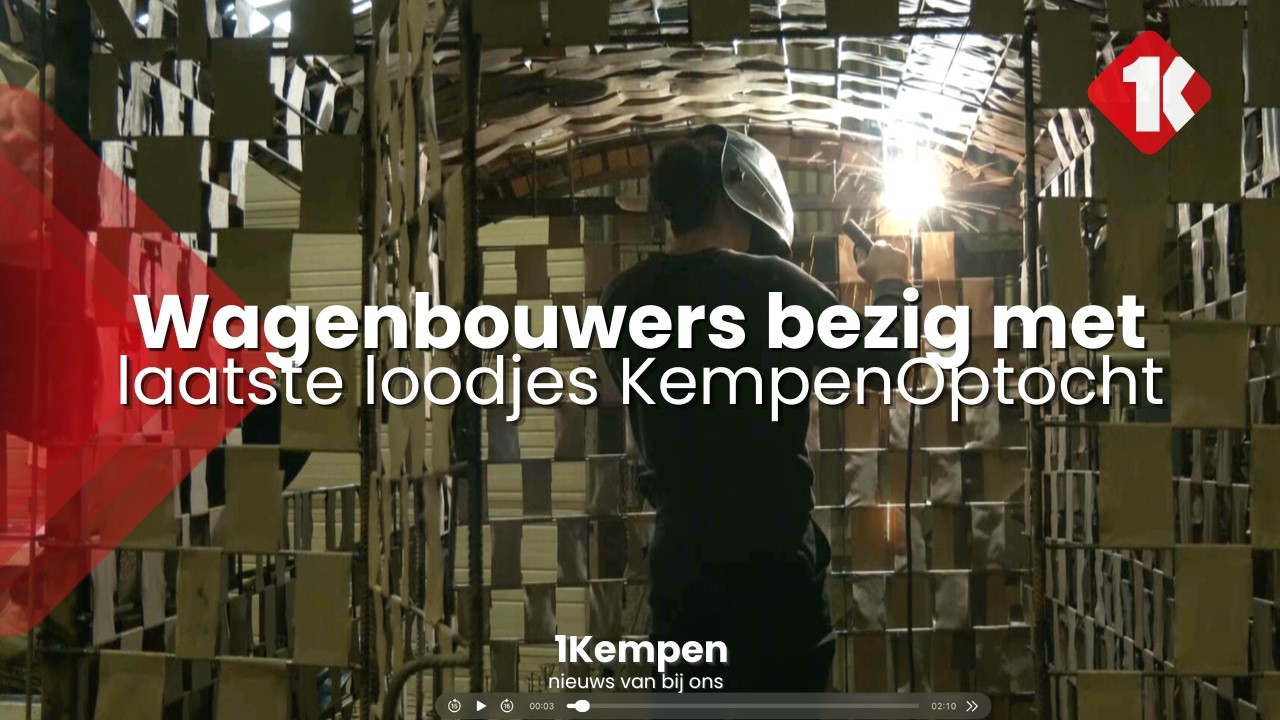 Wagenbouwers bezig met laatste loodjes KempenOptocht