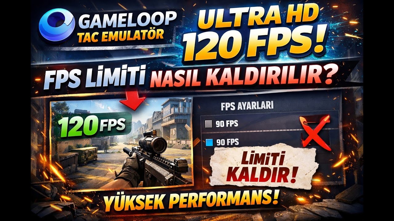 GameLoop’ta 120 FPS NASIL AÇILIR? | FPS Limiti Kaldırma + Ultra HD
